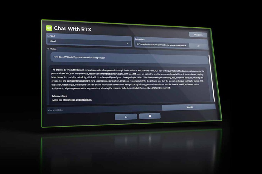Nvidia desafía a OpenAI con Chat with RTX: IA Generativa para usuarios de GeForce