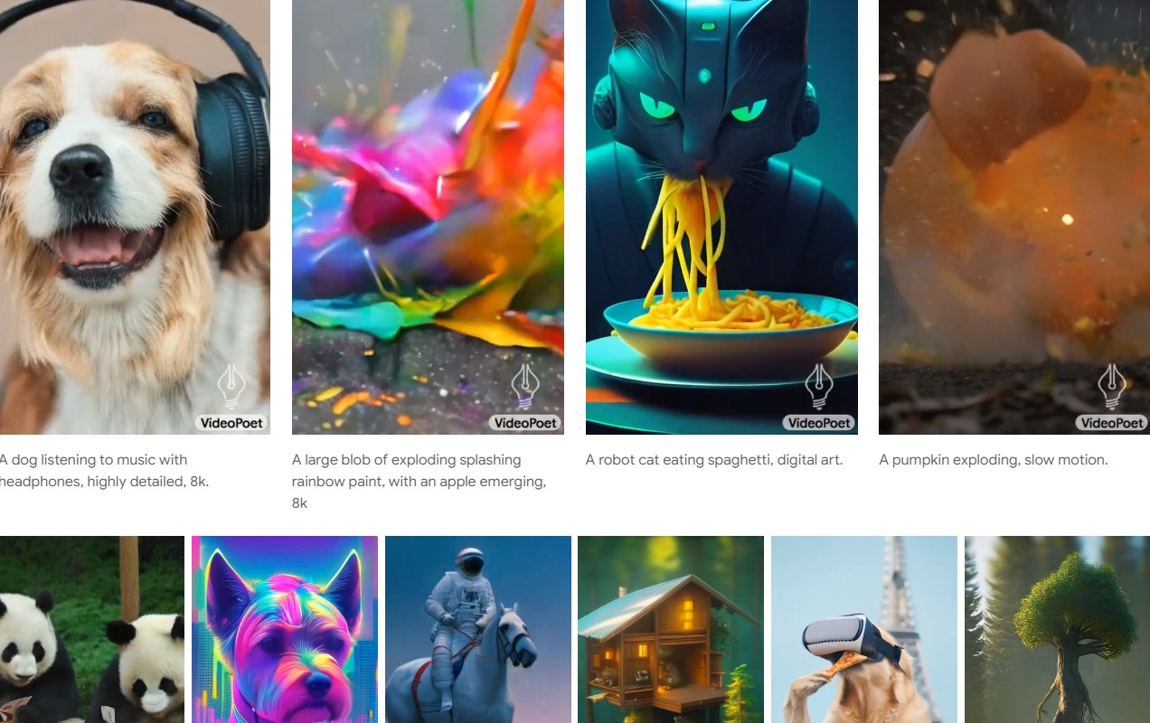 VideoPoet de Google impacta en la generación de vídeos con IA