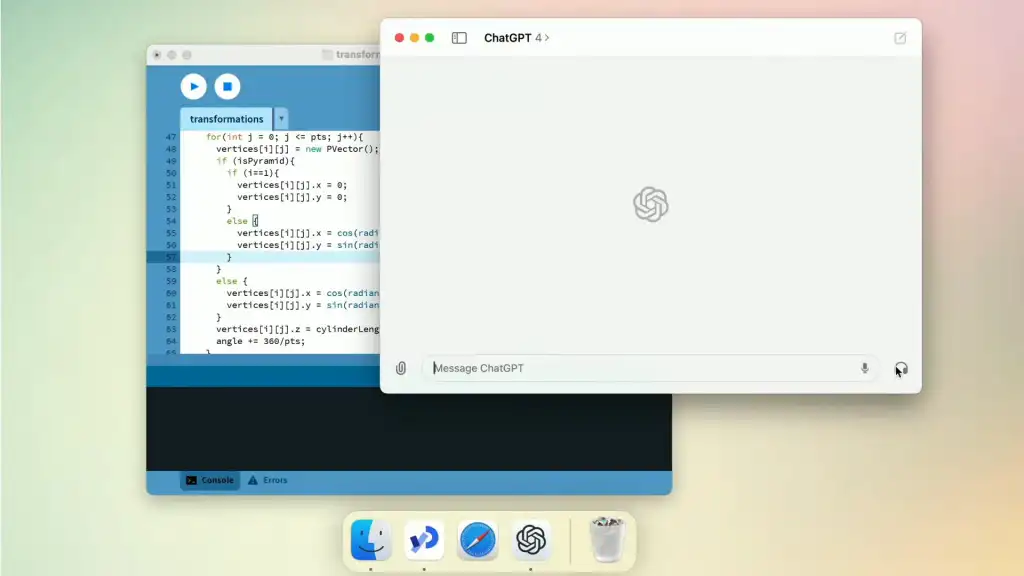 ChatGPT ya puede «leer» en ciertas aplicaciones de Mac: conoce cuáles