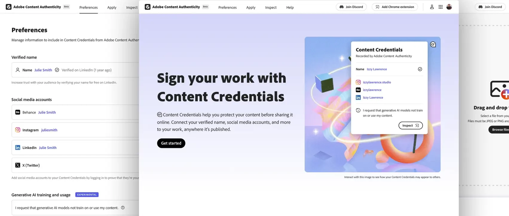 Adobe crea una firma digital de fotos: una credencial que protege las obras creativas