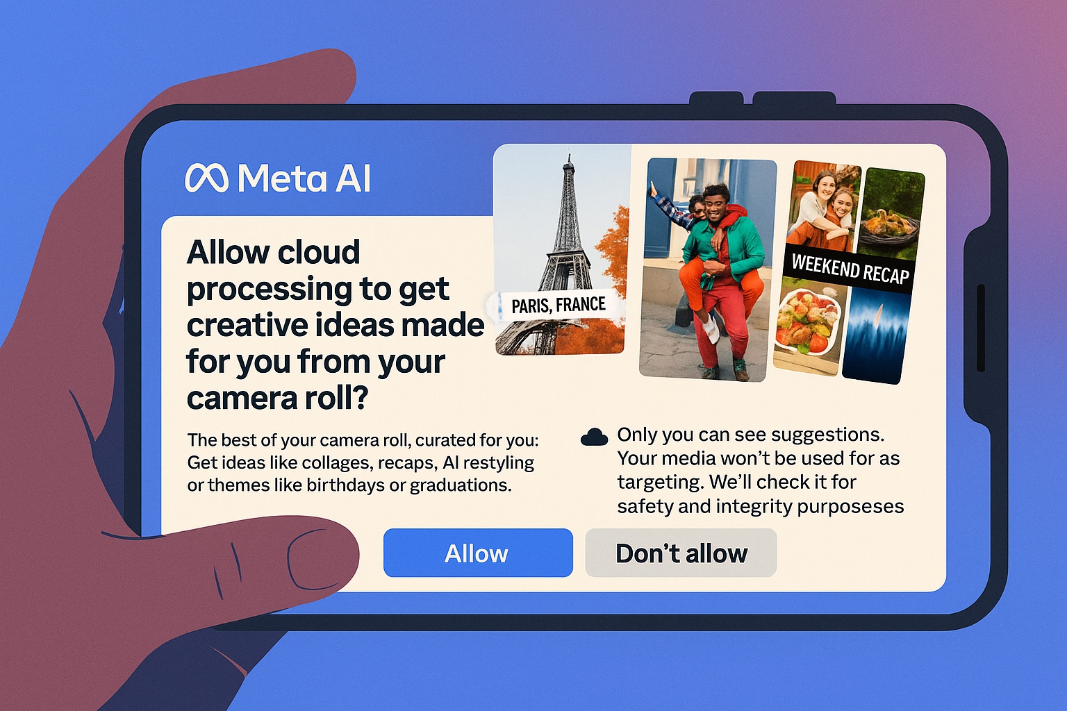 Meta revisa lo que no compartiste para decirte qué podrías contar