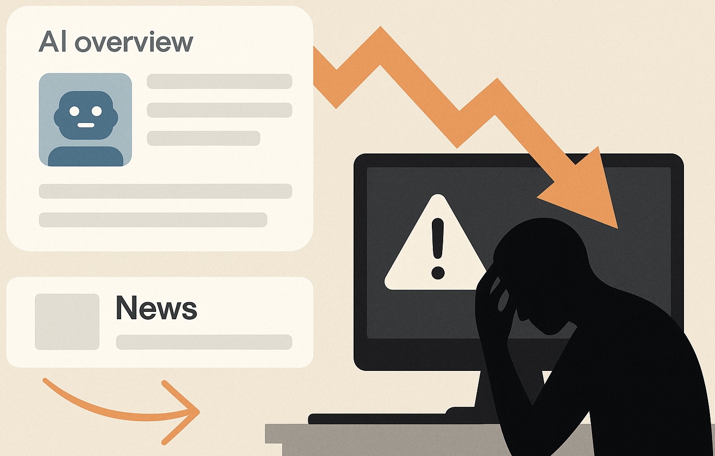 Los resúmenes de IA hunden el tráfico a medios digitales