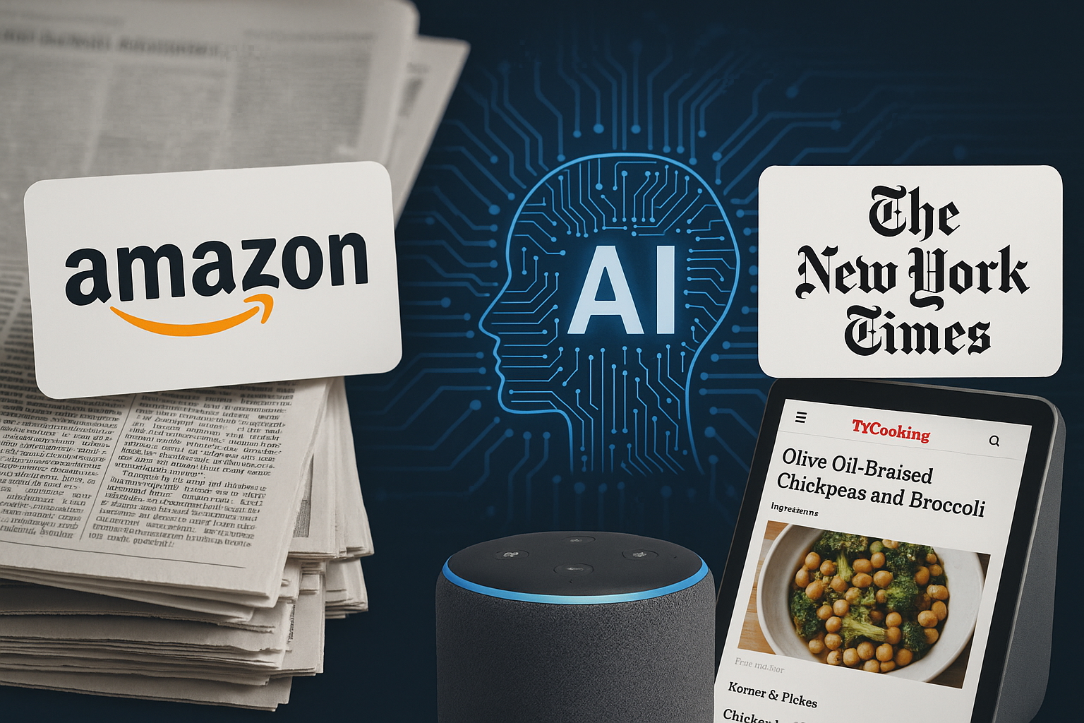 Amazon paga 20 millones anuales al New York Times para entrenar su inteligencia artificial