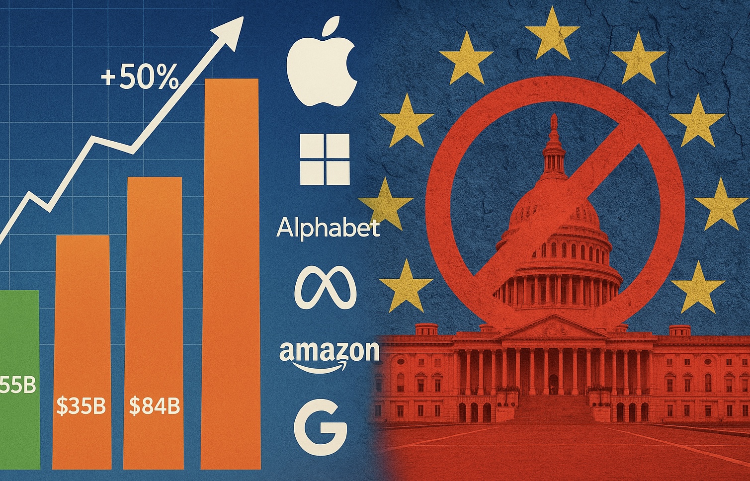 Washington refuerza a las Big Tech en su pulso contra la regulación digital europea