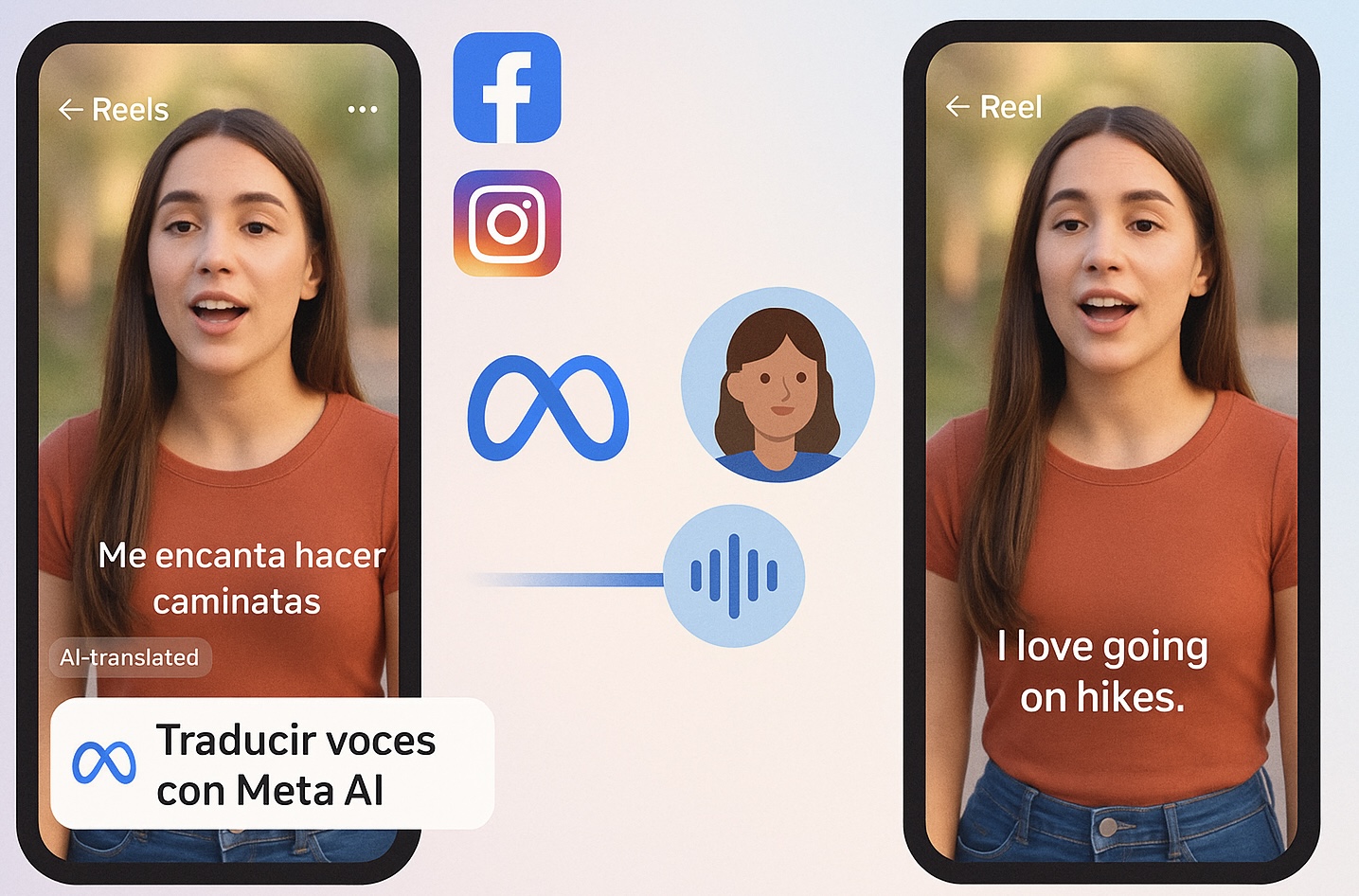 Meta democratiza los Reels con traducciones automáticas de voz