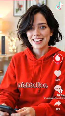 Vodafone presenta a su nueva empleada: una presentadora de 100% creada con IA