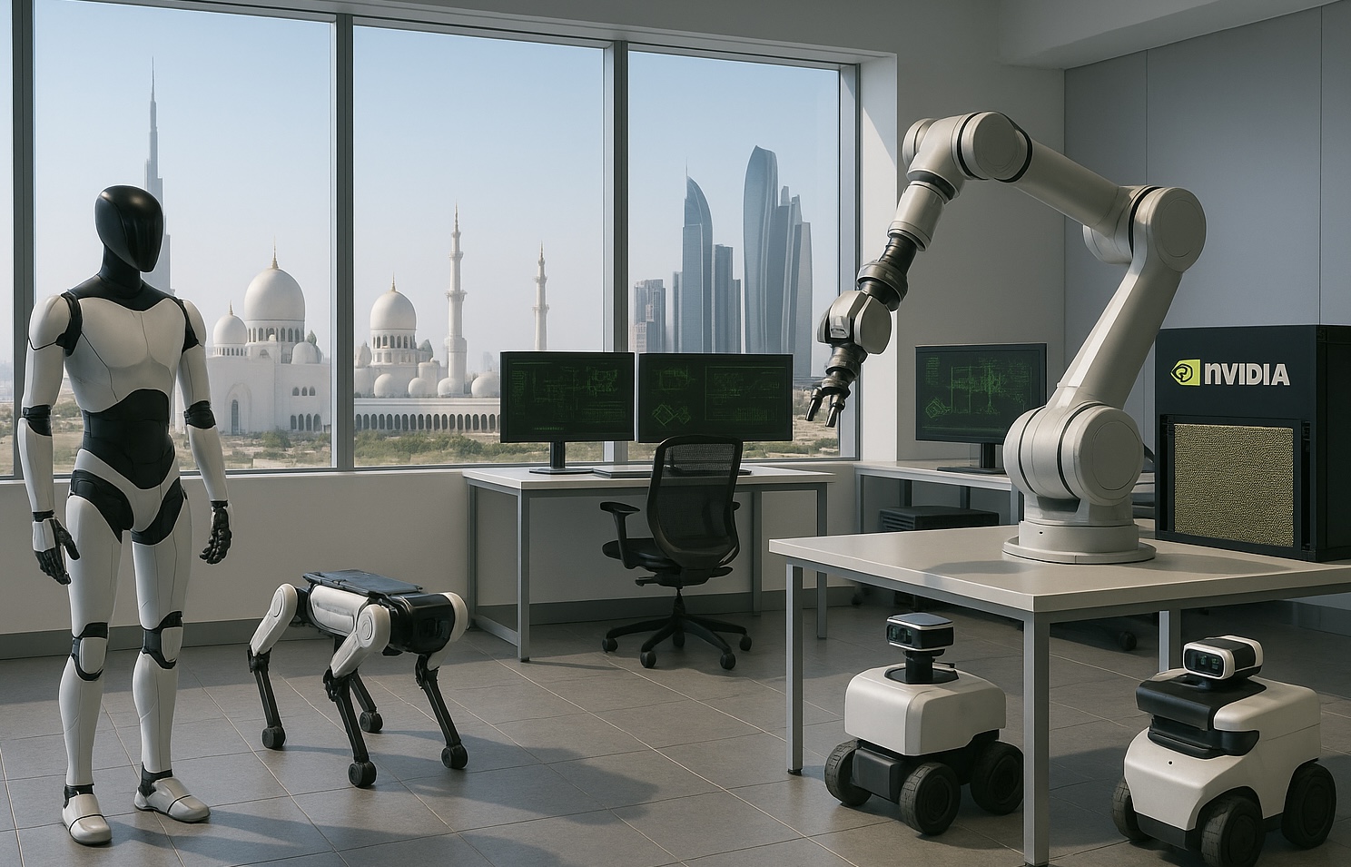 Abu Dabi y Nvidia abren centro de IA y robótica en Medio Oriente