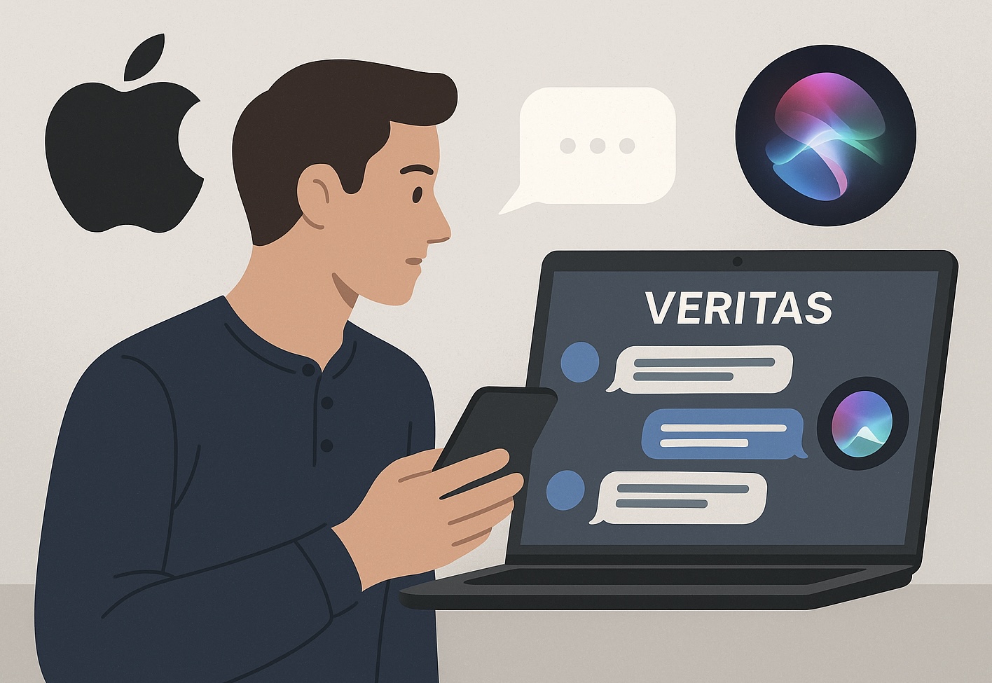 Apple prueba «Veritas», un chatbot interno para mejorar Siri