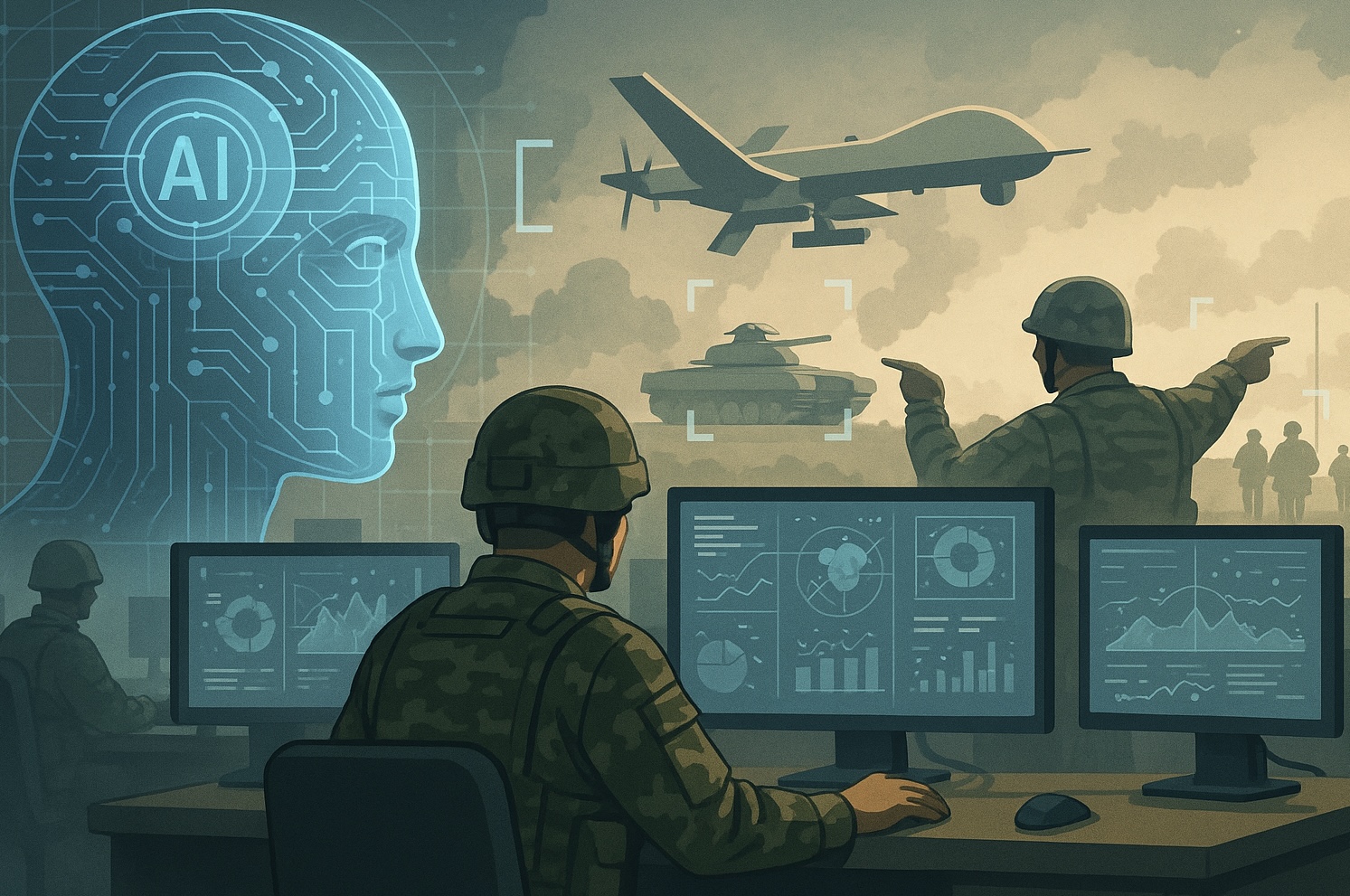 Revolución de la IA militar agudiza competencia por contratos de defensa