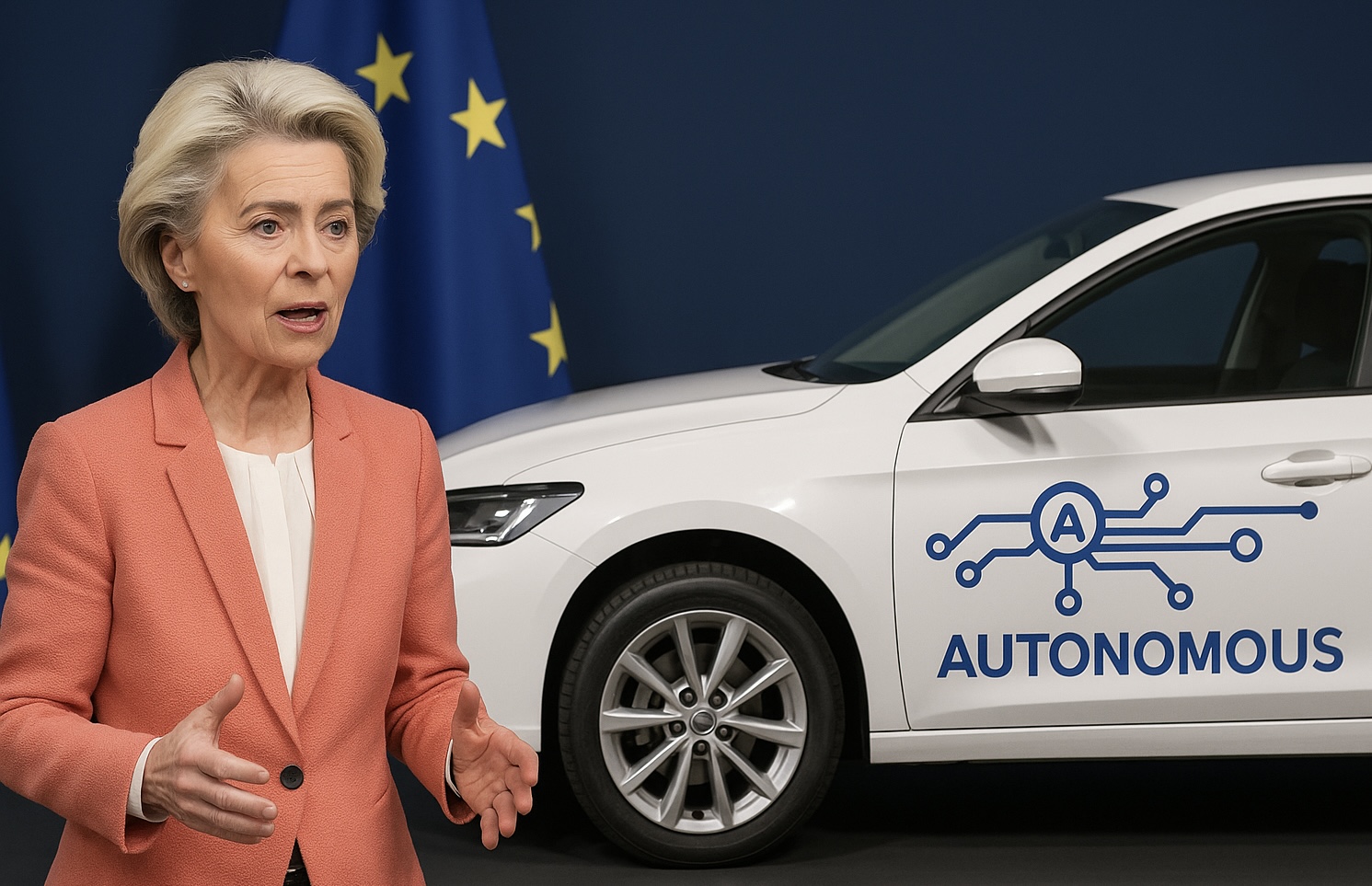 Von der Leyen reclama a Europa que acelere con los coches autónomos
