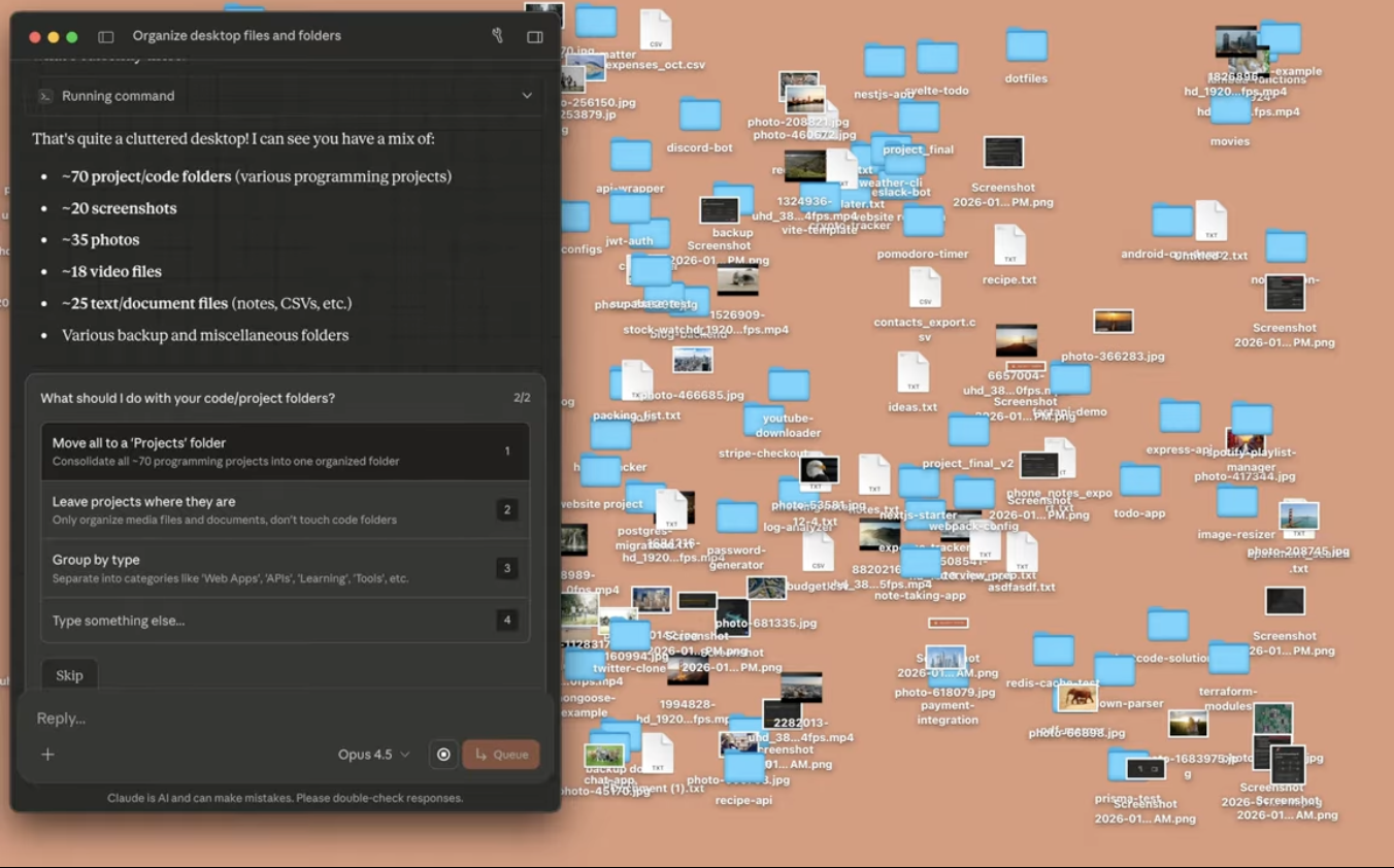 Claude Cowork, la nueva función de Claude que actúa como asistente autónomo en entornos de trabajo