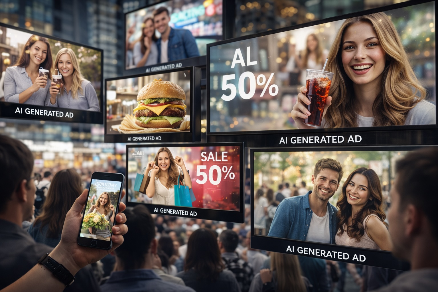 La publicidad generada por IA gana terreno en redes y medios tradicionales