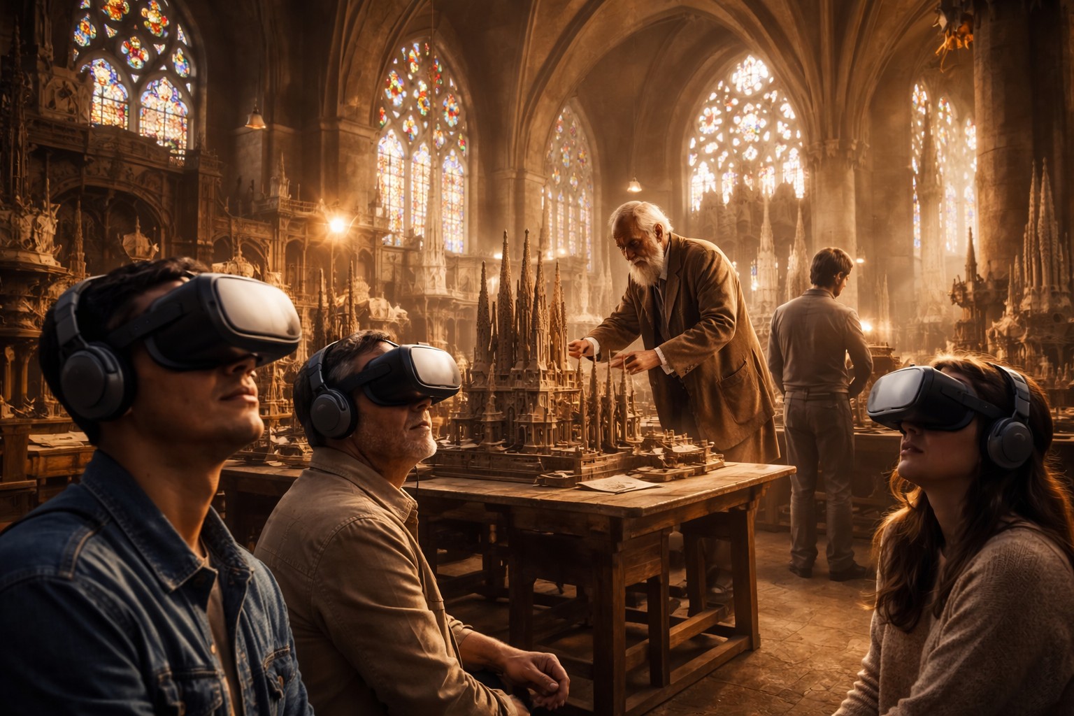 Gaudí en primera persona: una experiencia de realidad virtual que te mete en su taller en la Catedral de Barcelona