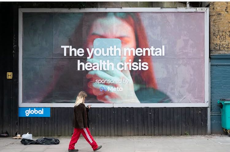 “La crisis de salud mental juvenil tiene patrocinadores”: la campaña que señala a Meta y TikTok en Londres