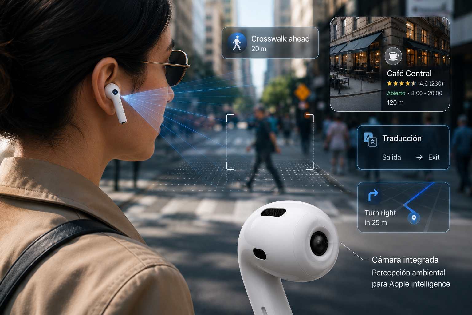 Apple prepara unos AirPods con cámaras: los auriculares quieren convertirse en el primer wearable de IA