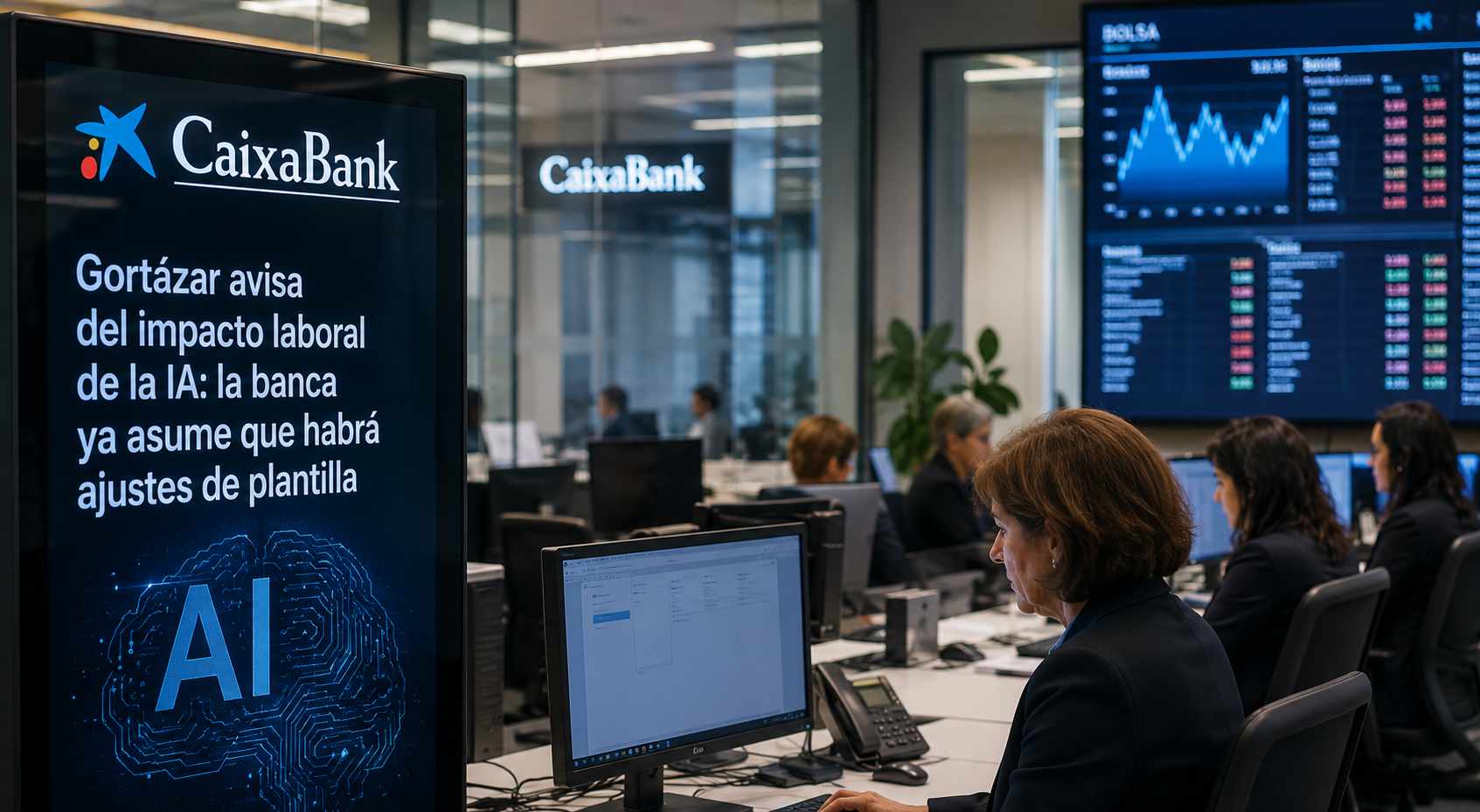 Gortázar avisa del impacto laboral de la IA: la banca ya asume que habrá ajustes de plantilla