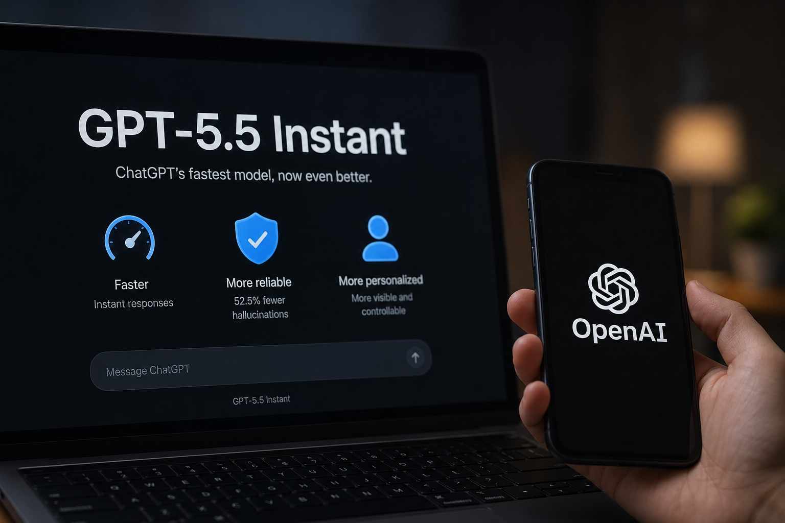 GPT-5.5 Instant llega a ChatGPT: OpenAI afina el modelo rápido para equivocarse menos