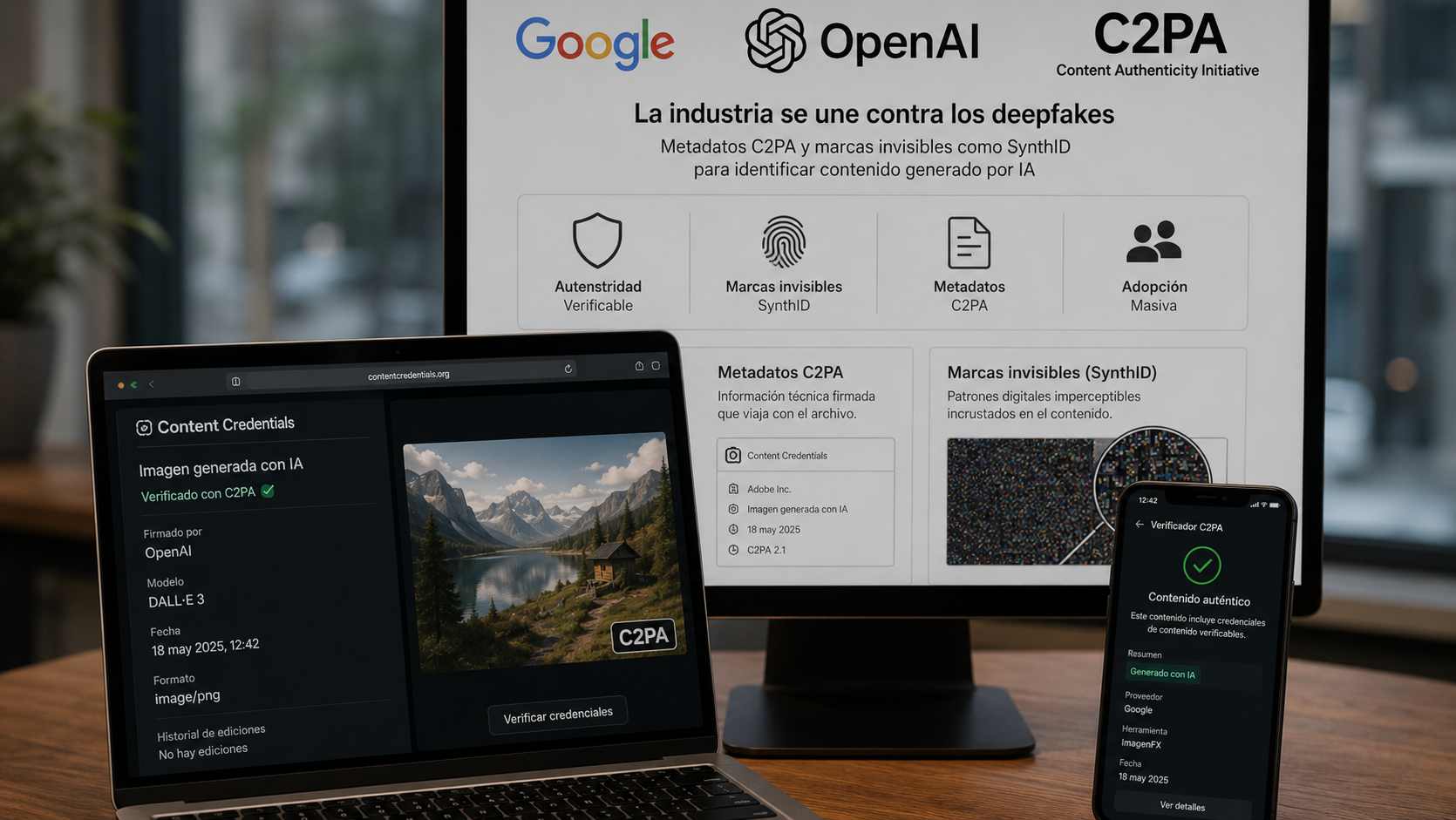 Google, OpenAI y C2PA llegan al momento decisivo contra los deepfakes
