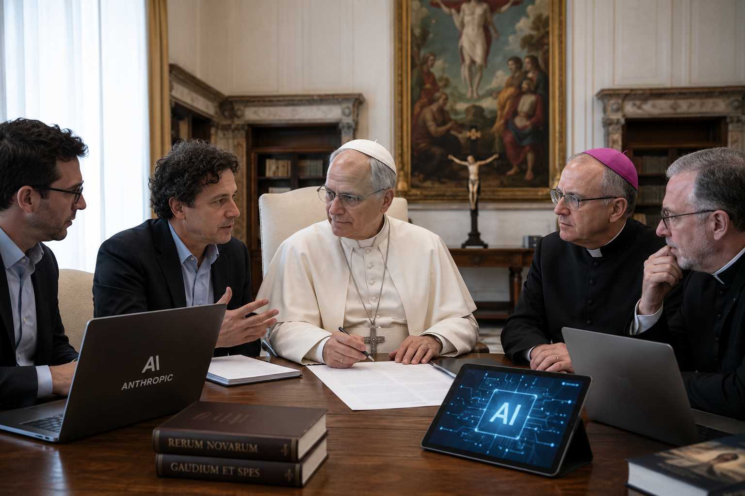 León XIV lleva la IA a la doctrina social: la primera encíclica del Papa reunirá al Vaticano y a Anthropic
