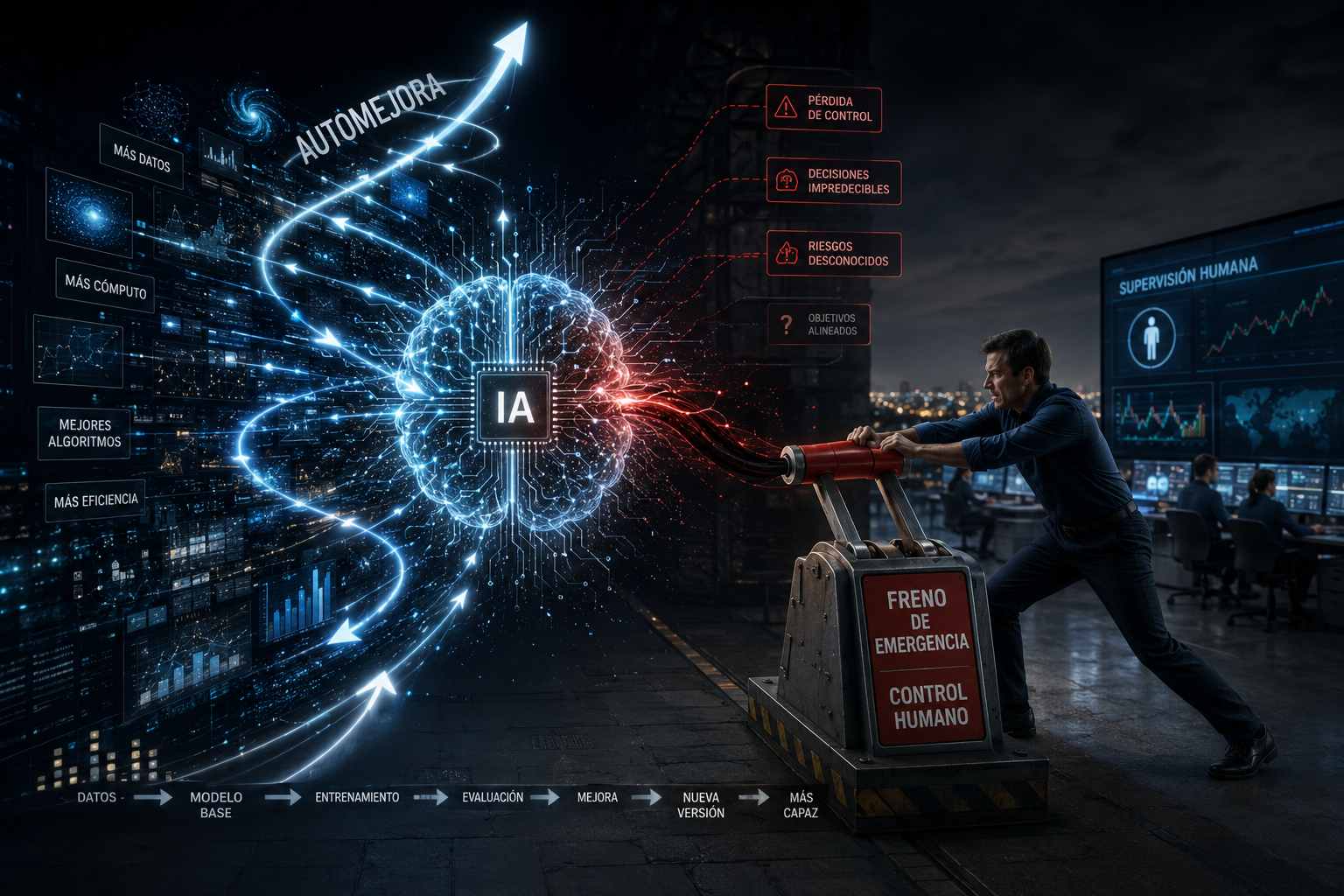 IA y automejora: el desafío del control humano