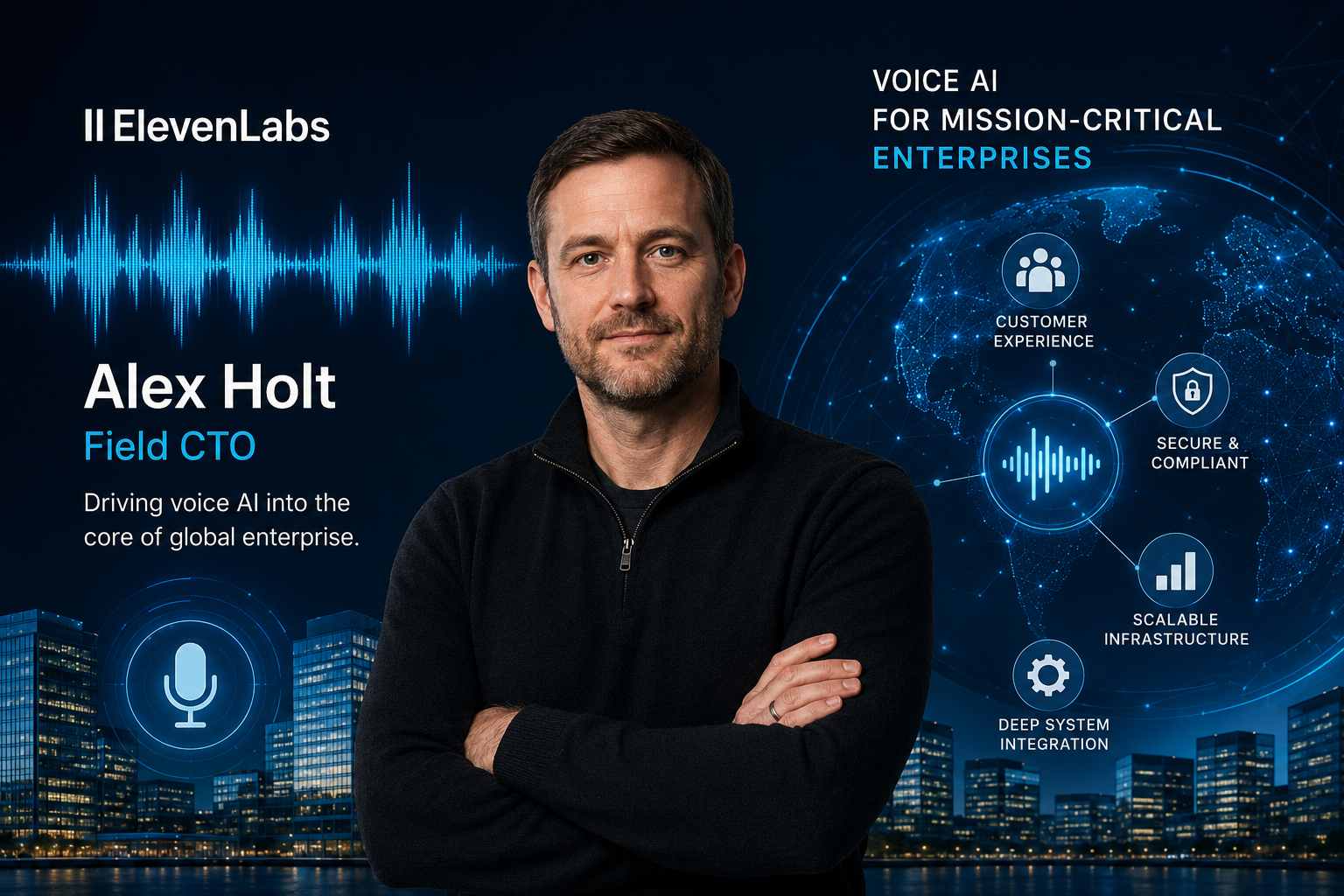 ElevenLabs ficha a Alex Holt para llevar la IA de voz al corazón operativo de las grandes empresas