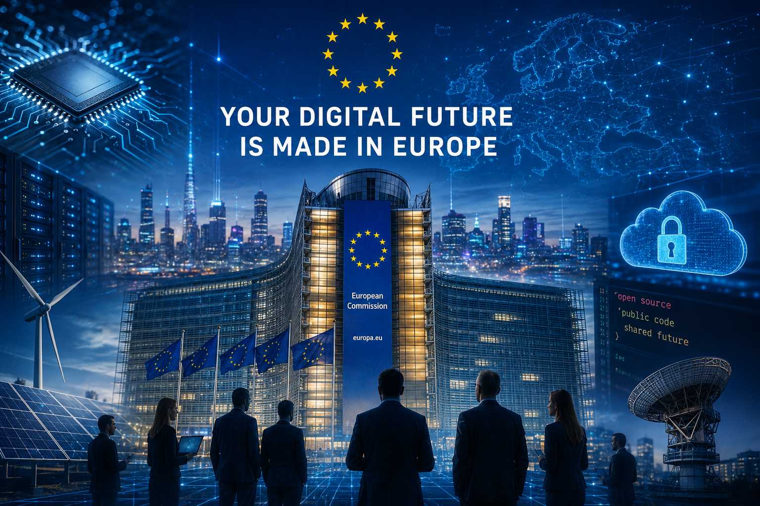 Europa quiere fabricar su propio futuro digital: Bruselas declara la soberanía tecnológica como prioridad estratégica