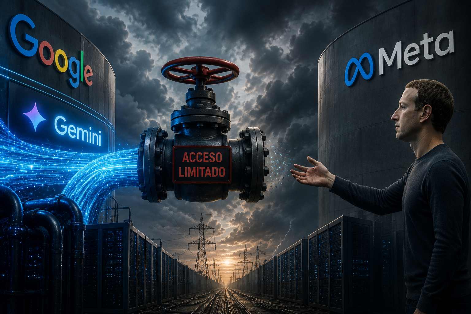 Google corta el grifo de Gemini a Meta: la IA choca con el límite físico de la computación