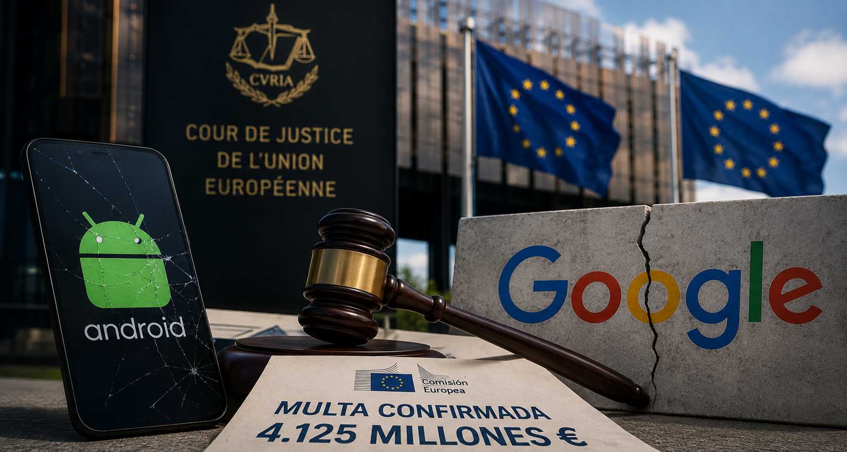 Bruselas derrota a Google en Android: el TJUE confirma la multa récord de 4.125 millones