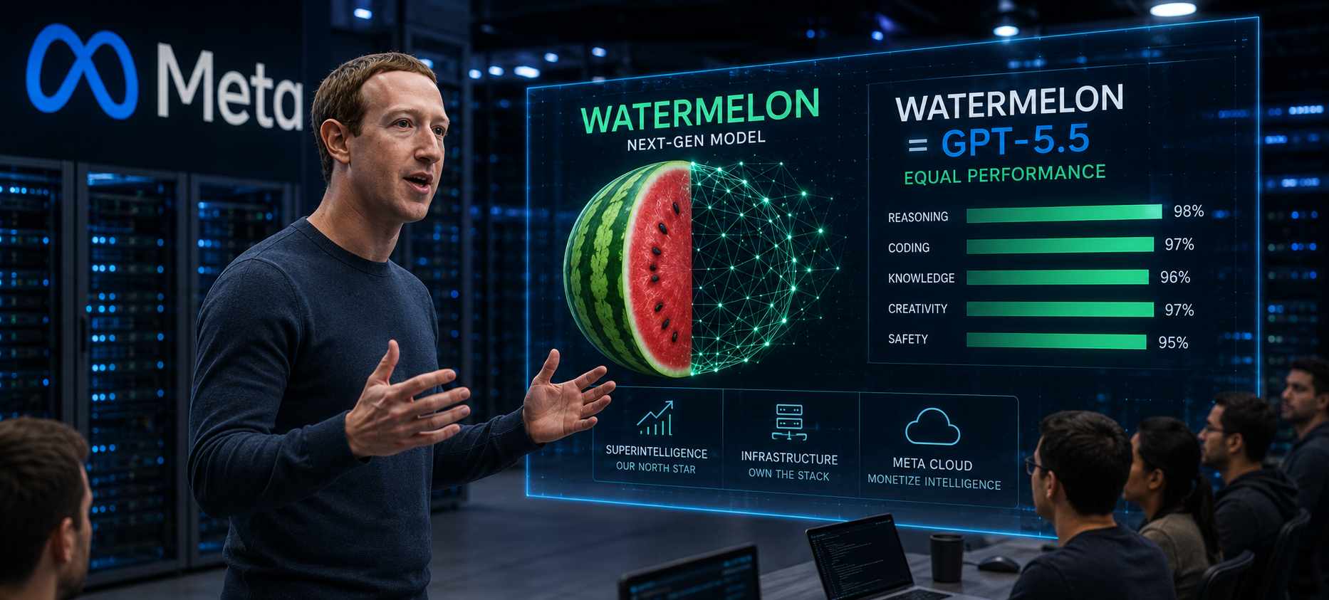 Meta presume de Watermelon: Zuckerberg acelera su ofensiva para alcanzar a OpenAI