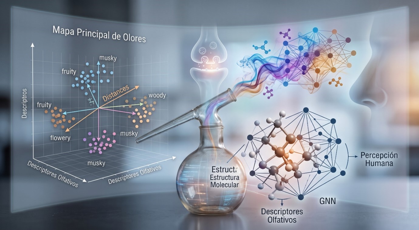 La inteligencia artificial le pone “olfato” a la ciencia: la creación del Mapa Principal de Olores